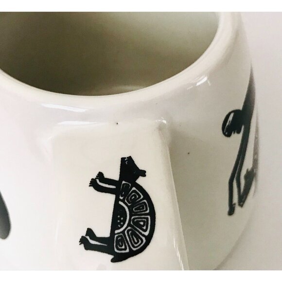 1998 Treasure Chest New Mexico Ceramic Mug Southwest Animals Dancing Vintage - Picture 11 of 11